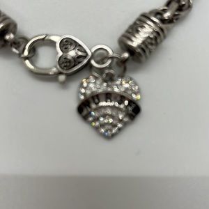 Nurse charmed cubic zirconia silver toned bracelet